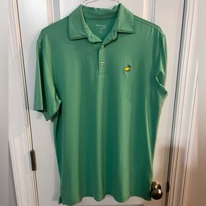 Light green masters tech polo- like new size M